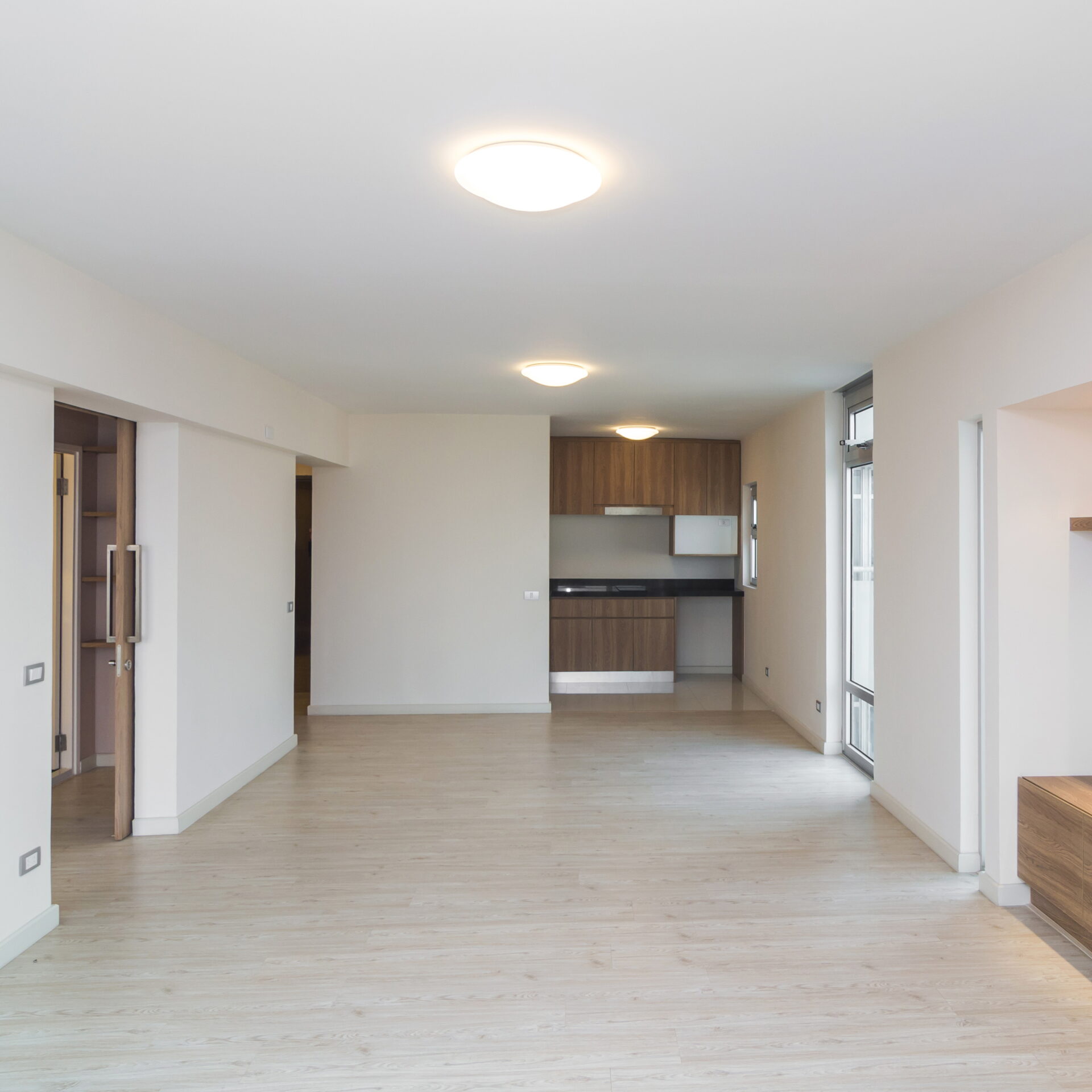 Empty Interior Living Room in a new apartment